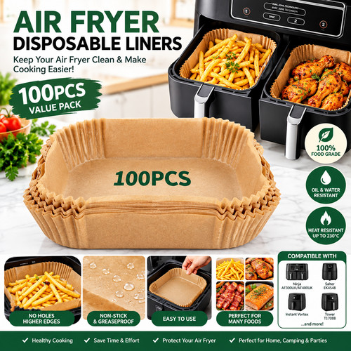 100pcs air fryer disposable - 100pcs,