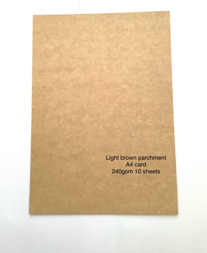 Light brown parchment card - brown,