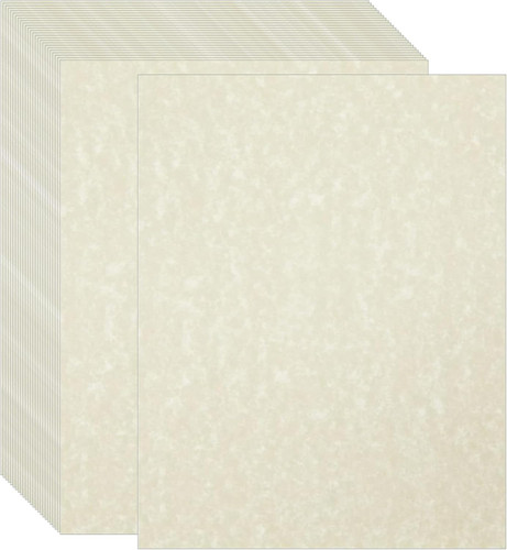 100 sheets printed parchment - 100,