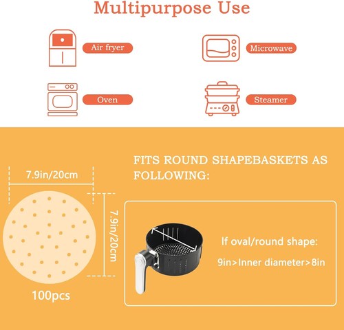100pcs air fryer disposable - 100pcs,