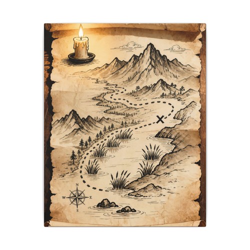 Vintage treasure map - vintage,