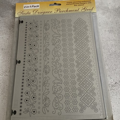 Siesta designer parchment - siesta, grid